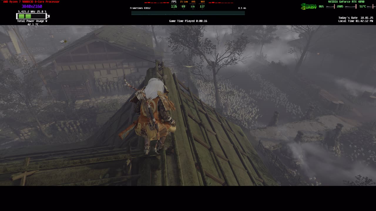 Ghost of Tsushima Directors Cut 4K HDR Gameplay PC Sony Bravia 9 Rtx 4090 AMD 9800x3d