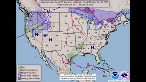 National Weather Forecast (December 16, 2025)
