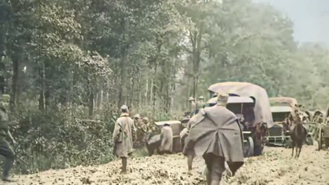 40 - Iron and Ashes - WW1 Inspired Trench Music - Colourized Footage