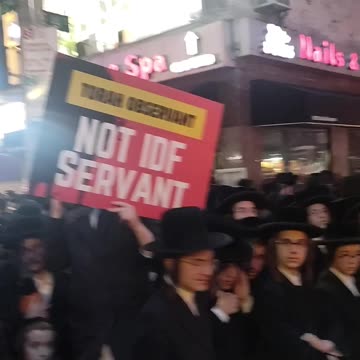 Orthodox Jews: "Torah observant, no IDF servant"