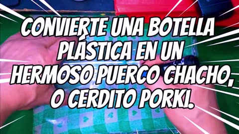 Convierte una botella de PVC en un maceta de chachito para tus plantas