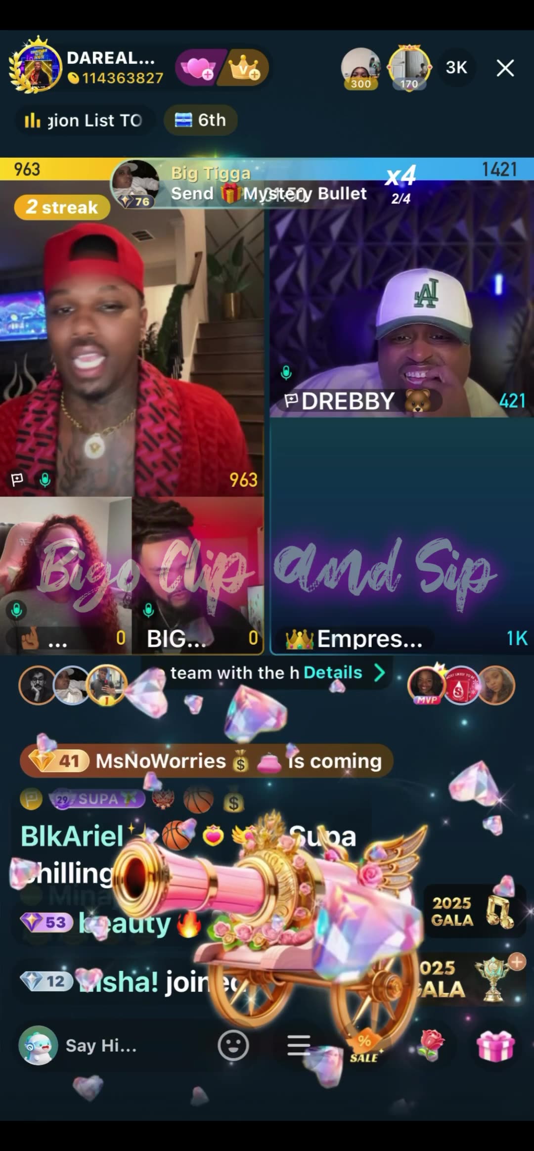 Team pk Supa DreBaby ft Ms Diverse n Empress attempting a convo 11/24/25 #bigoclipandsip