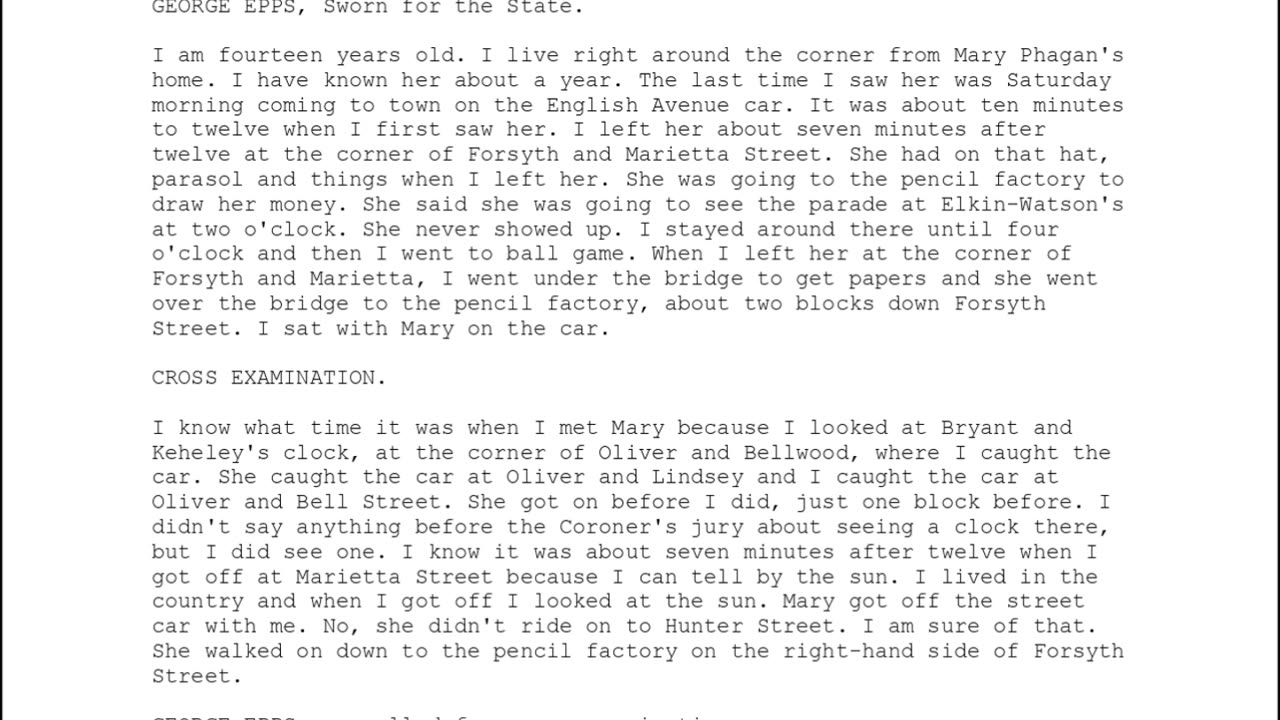 GEORGE EPPS, Sworn In For The State, 2nd To Testify