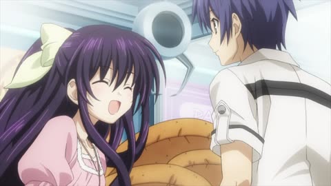 Date A Live - Tohka calms Shido down