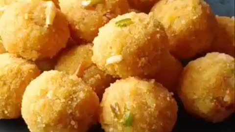 Delicious Mung Dal Laddu preparation...
