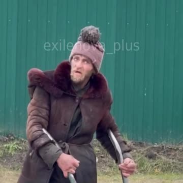 Man Has Confusing Reaction to Ukrainian Attack Drone Passing Overhead