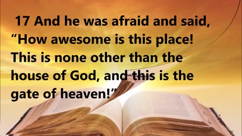 Jacob worships God, naming the place Bethel (house of God).