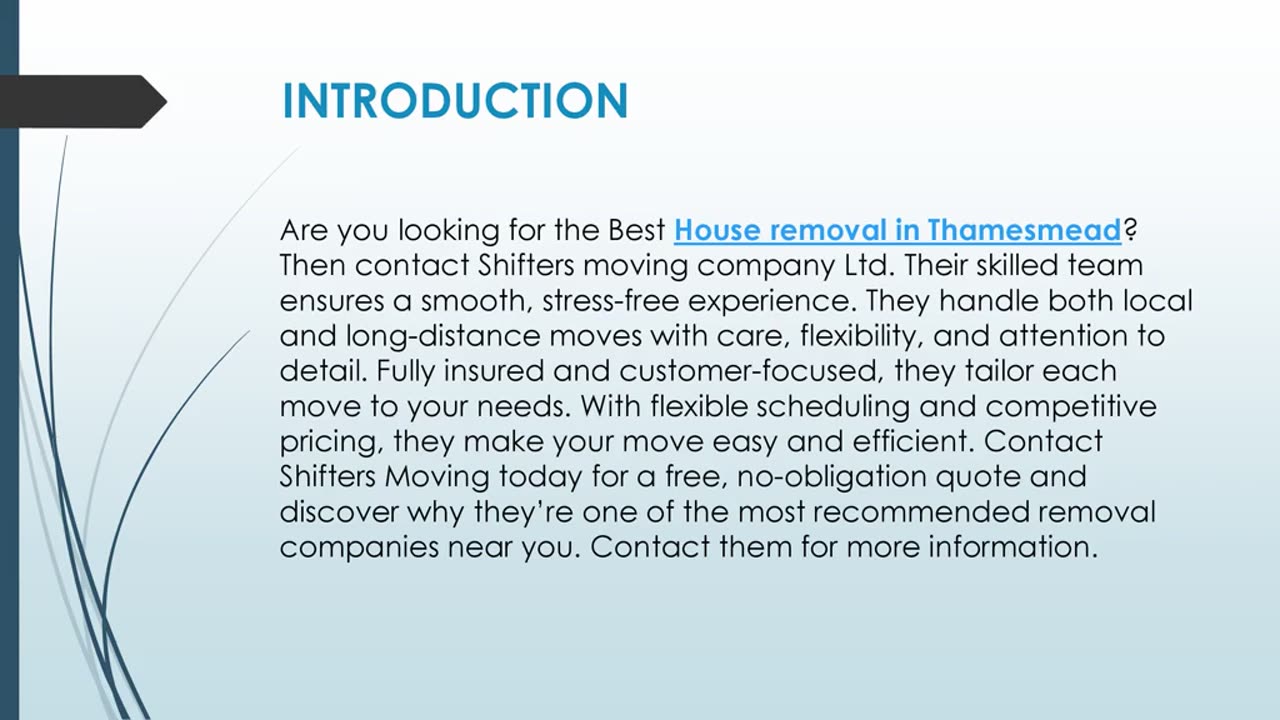 Best House removal in Thamesmead