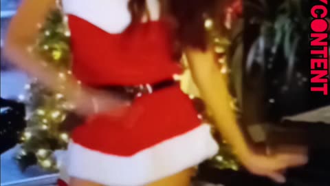 Holiday season outfit model