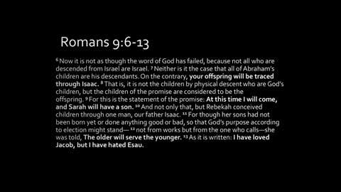 01-18-2026, God's True Children, Romans 9:6-13