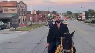 Impeding traffic is against the law in America but not if youre am invading foreigner