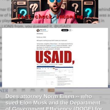 Fact Check: Norm Eisen's Daughter Is NOT The Tamar Eisen Who Worked For USAID-Funded Organization