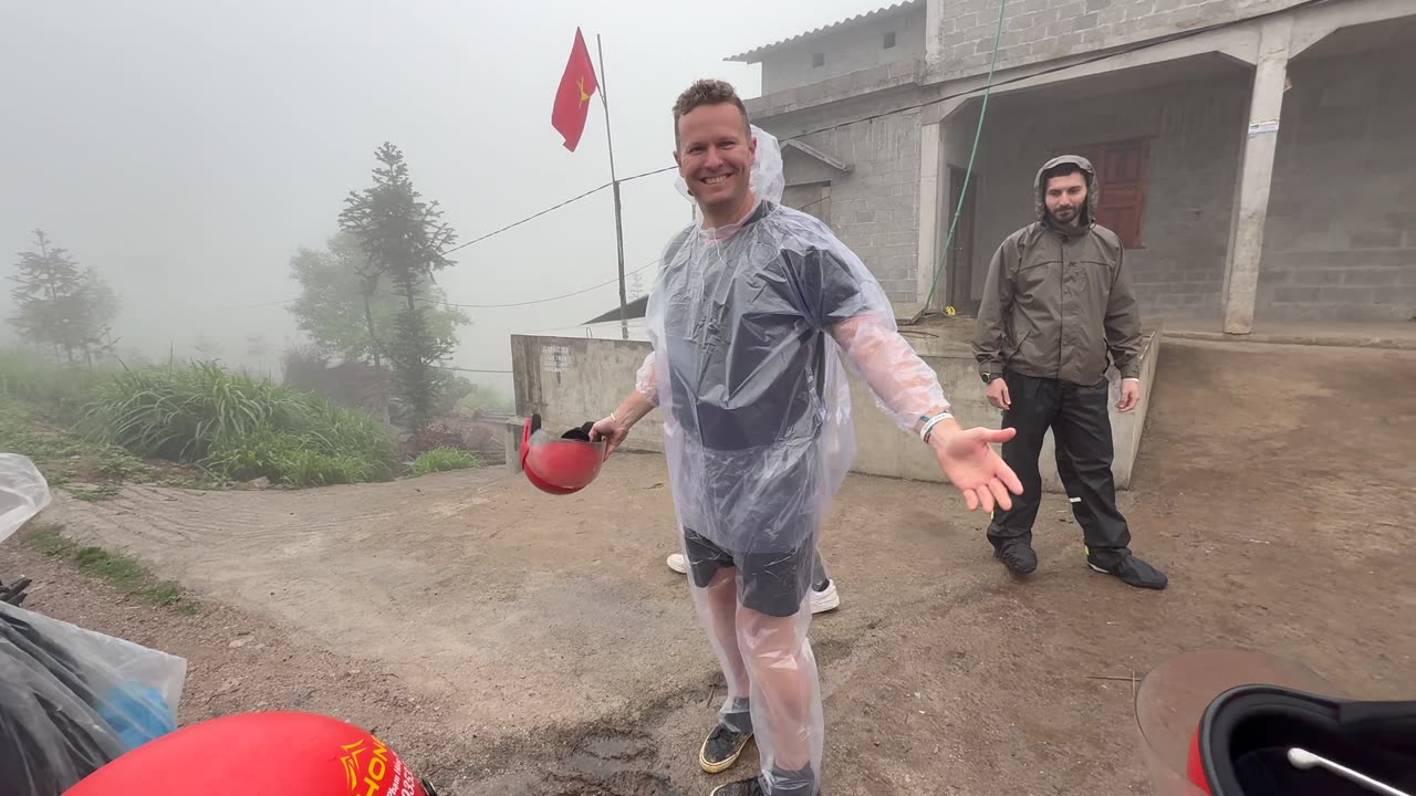 Rainy day on the Ha Giang Loop in Vietnam