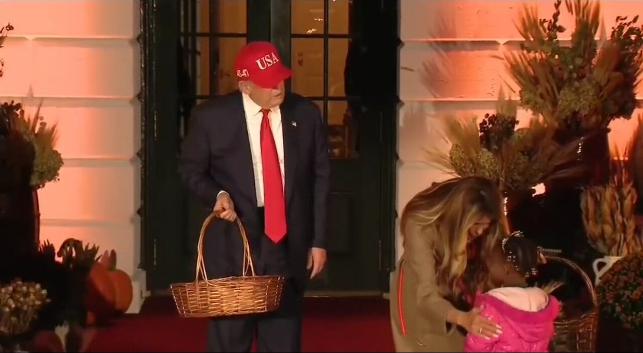 Melania Trump Embraces Little Girl Who Was Scared During Halloween at the White House
