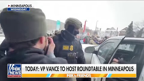 NEW CONFRONTATION: Agitators block road, surround ICE vehicles