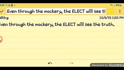 Even through the mockery, the ELECT will see the truth. - GMS - Greatmillstone