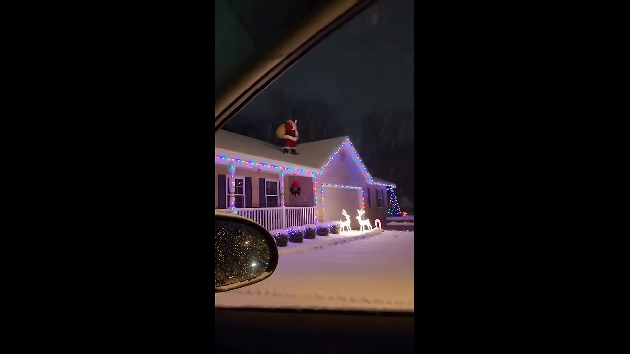 Santa on the roof