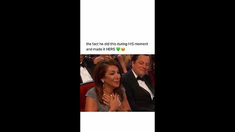 the fact he did this during HIS moment and made it HERS 🥺