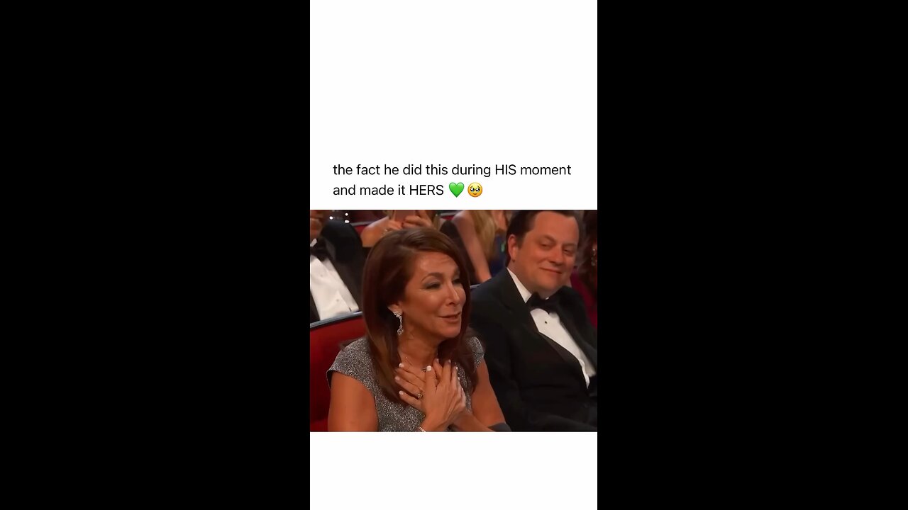 the fact he did this during HIS moment and made it HERS 🥺