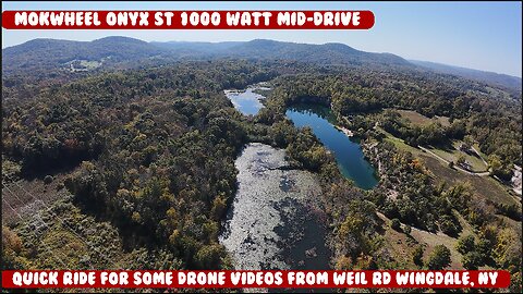 Upstate New York fall foliage with the DJI Avata 2 drone On the Mokwheel Onyx ST, 1300 ebike