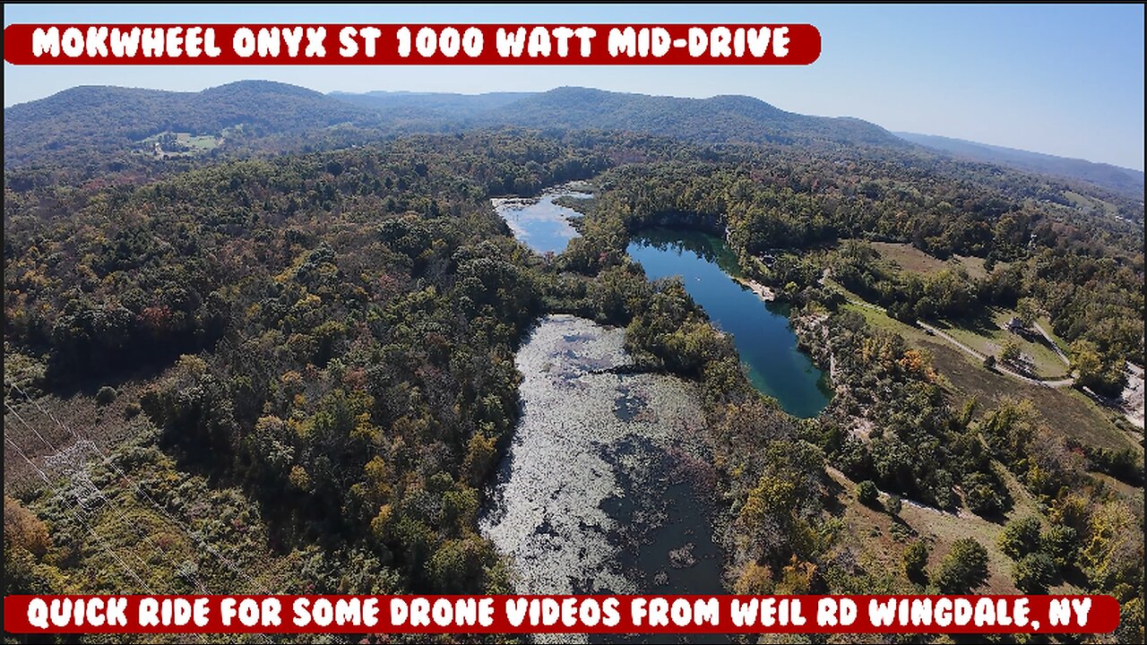 Upstate New York fall foliage with the DJI Avata 2 drone On the Mokwheel Onyx ST, 1300 ebike