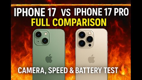 iPhone 17 vs iPhone 17 Pro – Full Comparison 🔥 Camera, Speed & Battery Test!