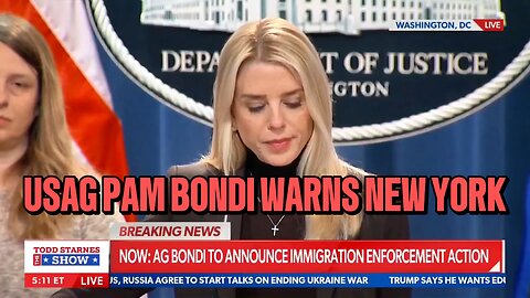 USAG PAM BONDI Announces Charges on New York