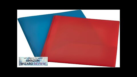 Amazon Basics Heavy Duty Plastic Folders with 2 Pockets for Letter Size Review