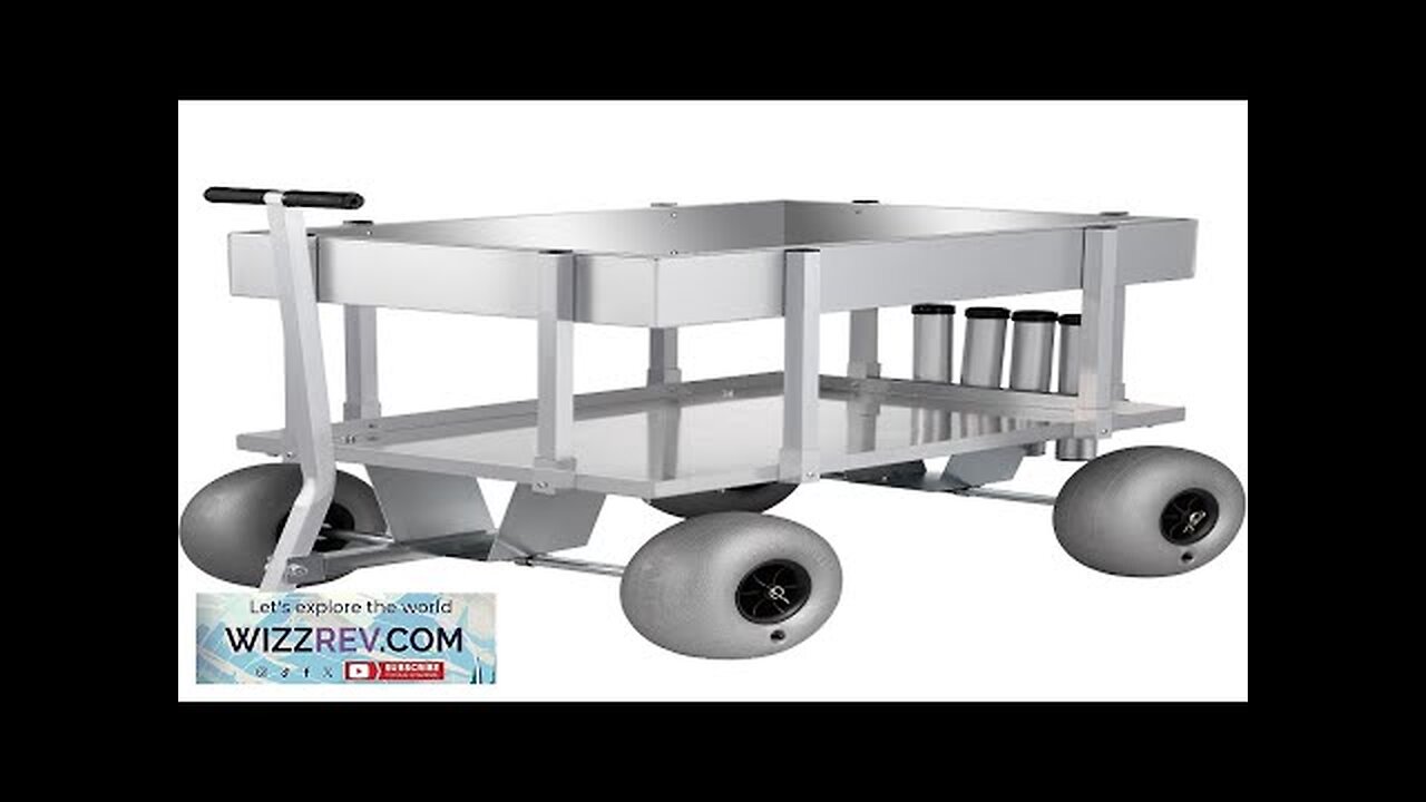 VEVOR Beach Fishing Cart Fish & Marine Carts w/ Balloon Tires Review