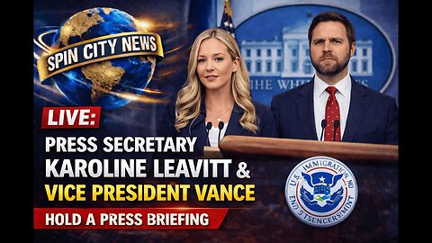 LIVE: White House press briefing with Karoline Leavitt and JD Vance
