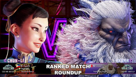 Kuya Kalbo SF6 Ranked Match Roundup. Chun Li Master Rank [Hori Fight Stick]