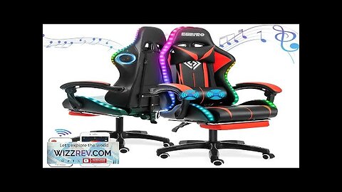 GEEPRO Massage Video Gaming Chair with Footrest Reclining High Back Computer Game Review