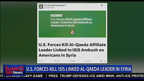 U.S. FORCES KILL AL-QAEDA AFFILIATE LEADER LINKED TO ISIS AMBUSH