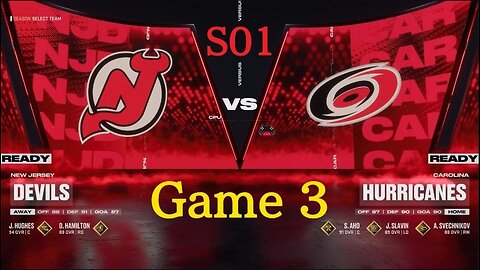NHL 25: NJD vs CAR Game 3