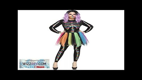 Skeleton Rainbow Adult Womens Costume S/M Review