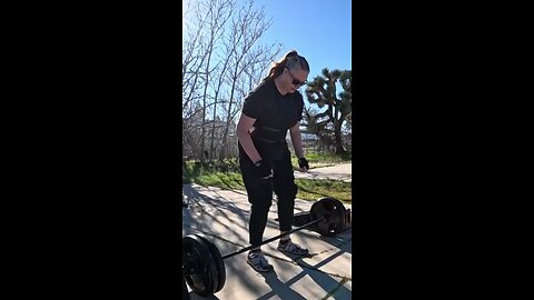 free weight deadlift practice 225 pounds