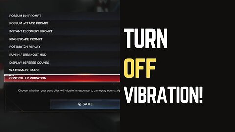 WWE 2K24 Turn Off Vibration: Easy Guide!