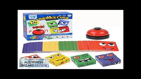 Kids Face Change Expression Puzzle Building Blocks Montessori Cube Table Game Toy Review