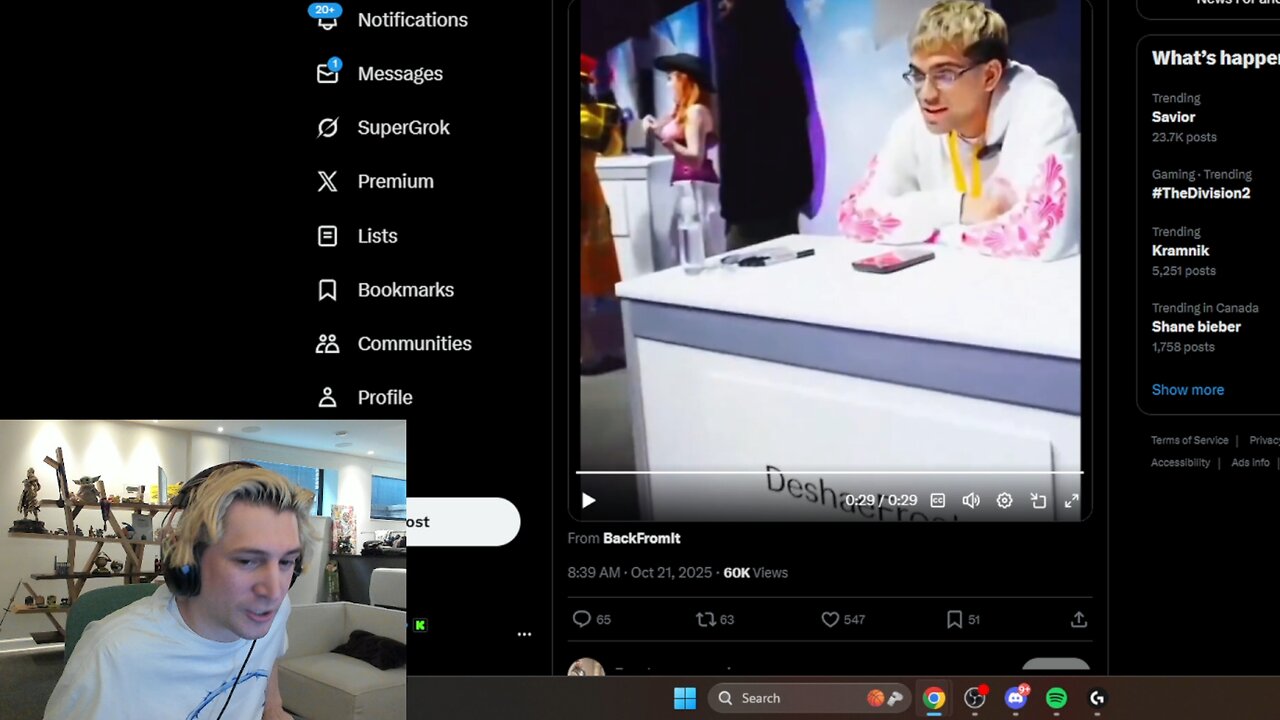 xQc Calls Out “Fake Popular” Streamers After Empty Meet & Greet at TwitchCon