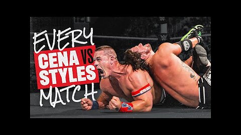 Every John Cena vs. AJ Styles 1-on-1 match Full Match Compilation
