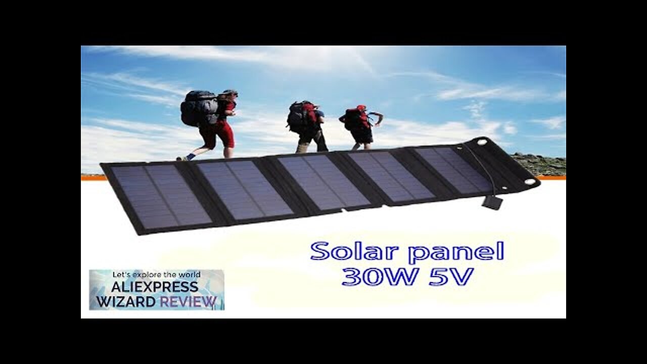 Solar Cell 30W Photovoltaic Panels USB Charger System Battery V 5V Portable Review