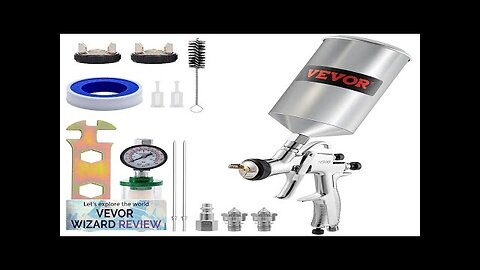 VEVOR LVLP Air Spray Gun High Performance Gravity Feed Paint Sprayer 1.3mm Review