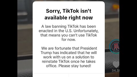 TikTok is banned 2025