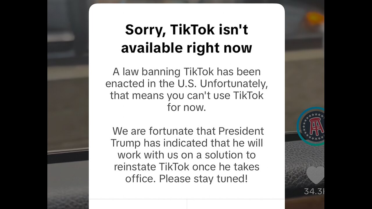 TikTok is banned 2025