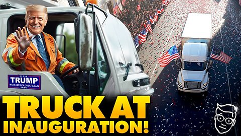 Garbage Truck Trump Drove in VIRAL Campaign Moment to Appear at Inauguration | 'We're SO Back' 🚛