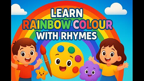 🌈 Rainbow Color Series | Fun Colour Rhymes for Kids