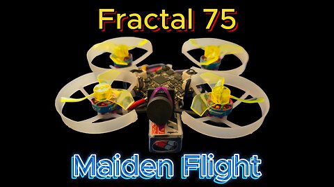 Maiden Flight (Fractal 75 HdZero AIO15 Lux camera)