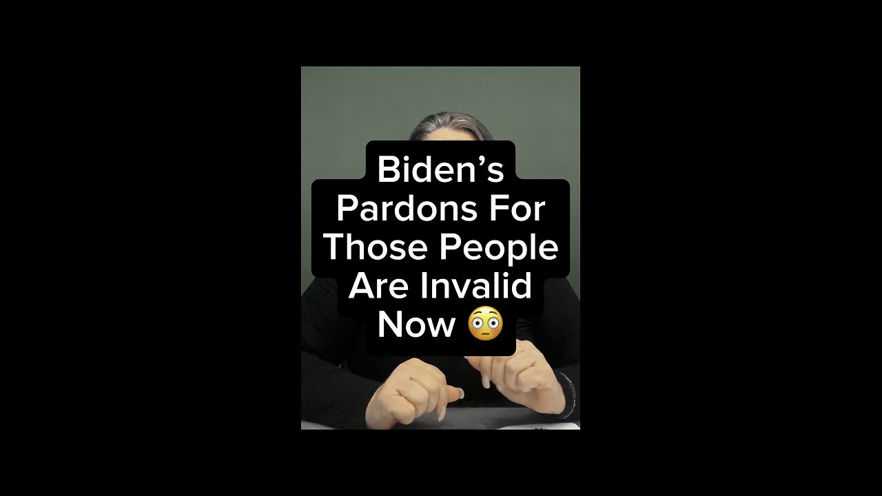 Biden’s Pardons Invalid?! 😭