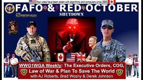 Trump's RED OCTOBER, Q 10 Days Darkness = Military Tribunals?! Derek Johnson, AJ Roberts, Brad Wozny