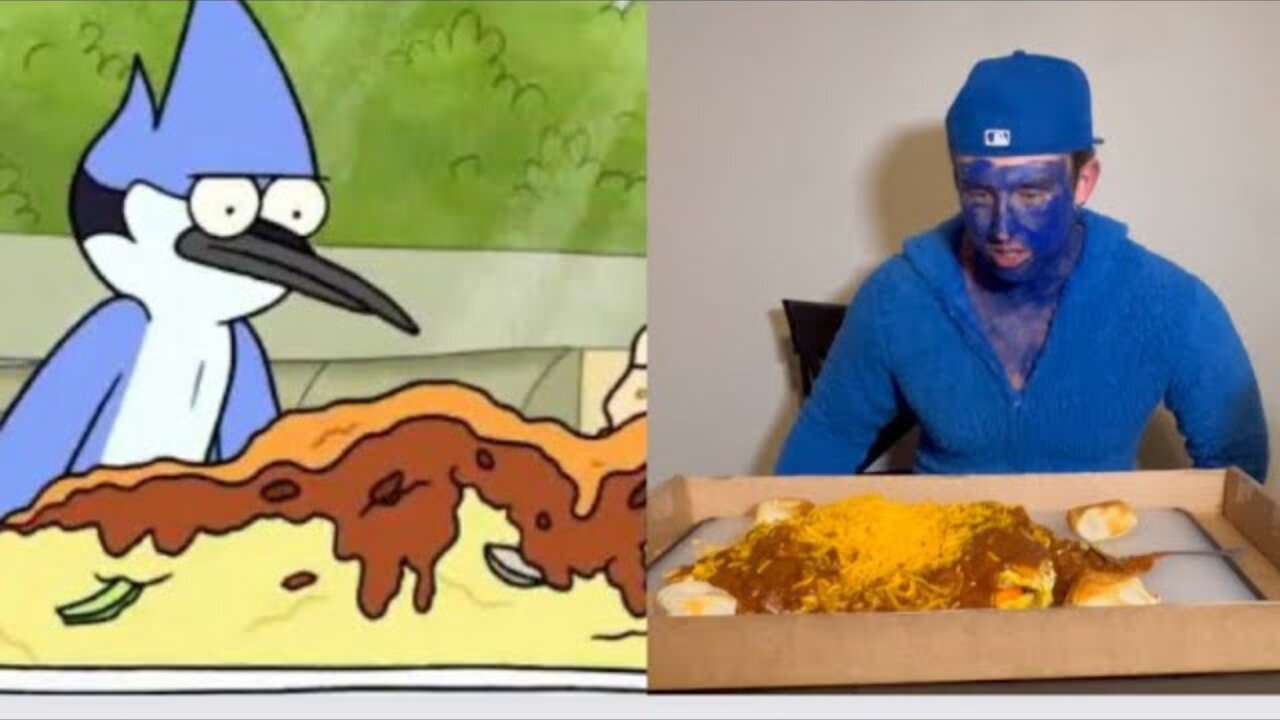 I ATE THE EGGSCELLENT CHALLENGE FROM REGULAR SHOW